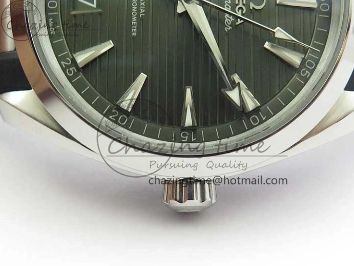 0407 TechFriendly Aqua Terra 150M Master Chronometers VSF 1:1 Best Edition Green Dial on Black Rubber Strap A8900 Super Clone (2 Straps) 7915